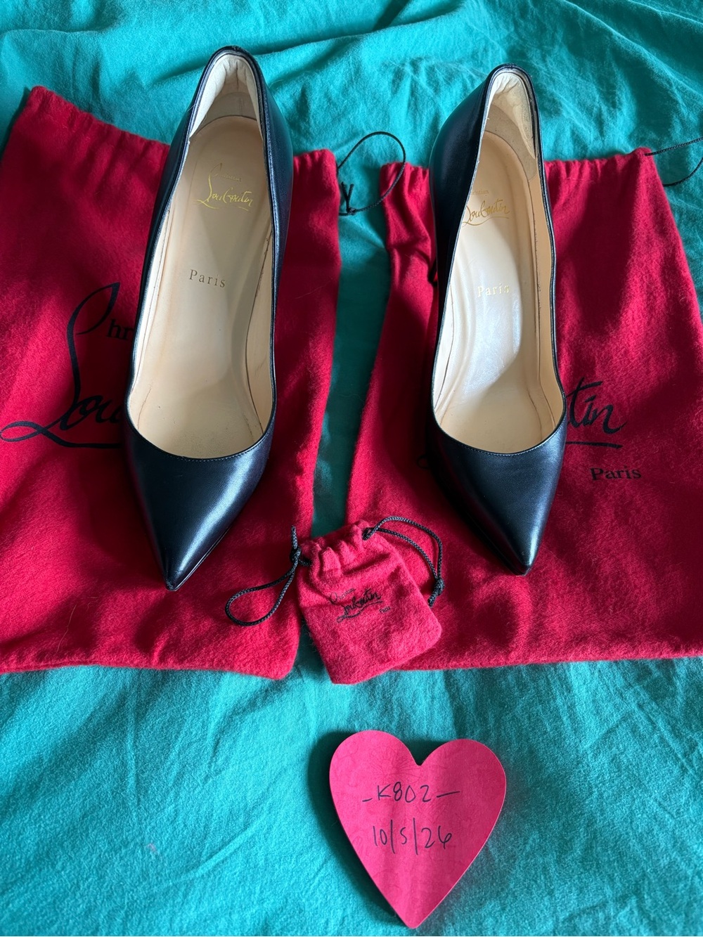 USED Christian Louboutin Pigalle Plato 40